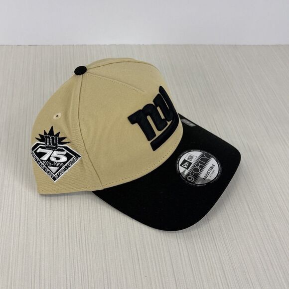 New Era 9FORTY New York Giants A-Frame Adjustable SnapBack Hat Cap 75 Years NEW - Picture 4 of 7